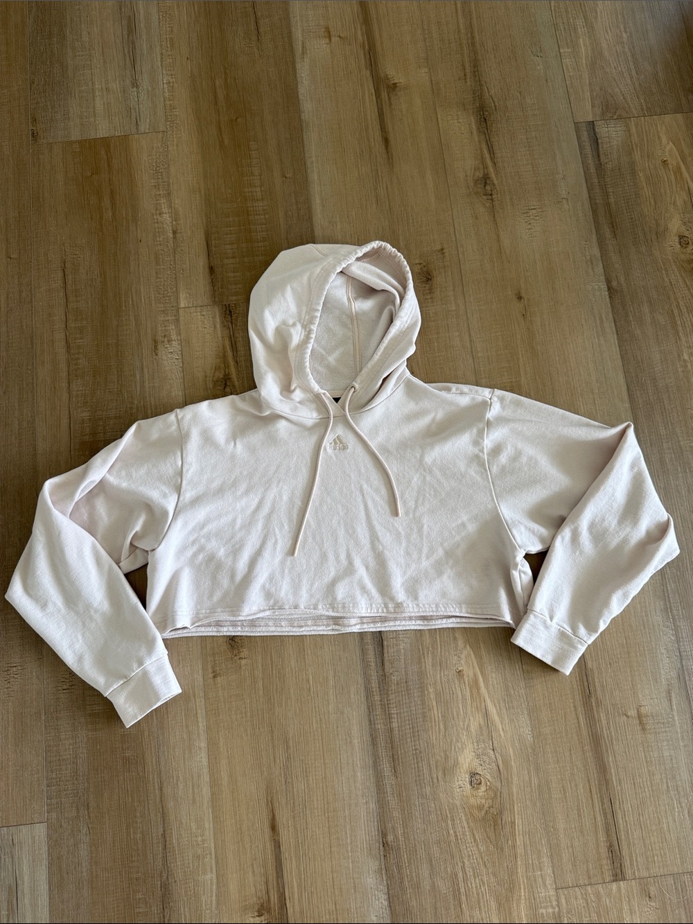 adidas Light Blush Cropped Hoodie